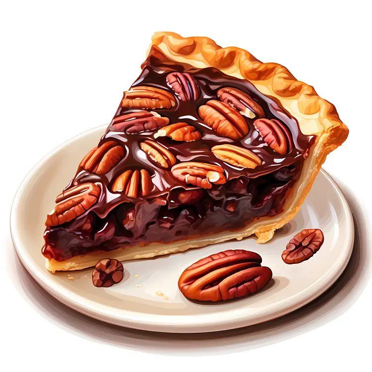 Delicious Slice of Pecan Pie