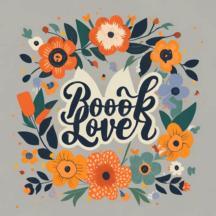 Book Lover Floral Design