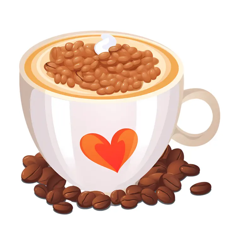 Beautiful cups for boss day concept