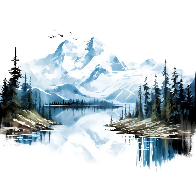 Serene Mountain Lake