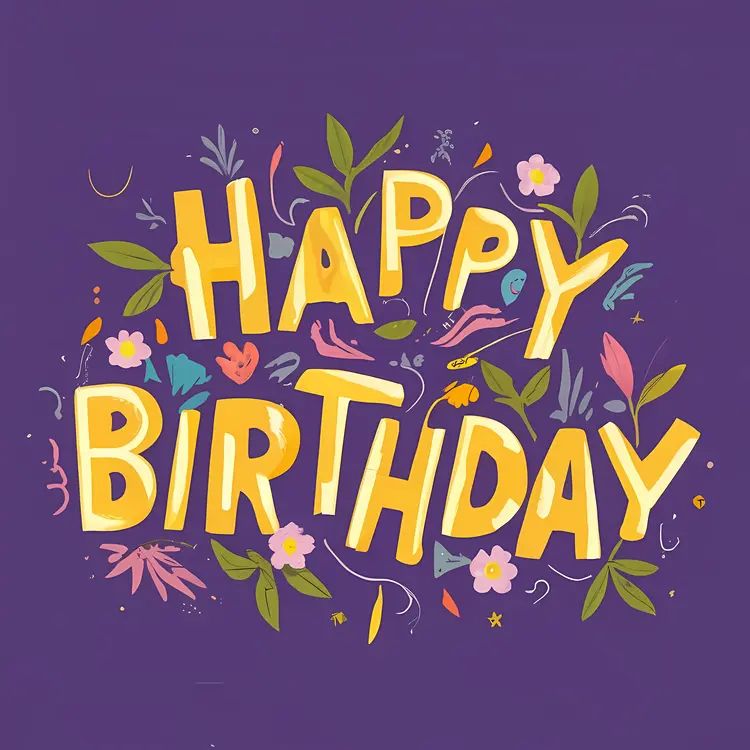 Happy Birthday Floral Design