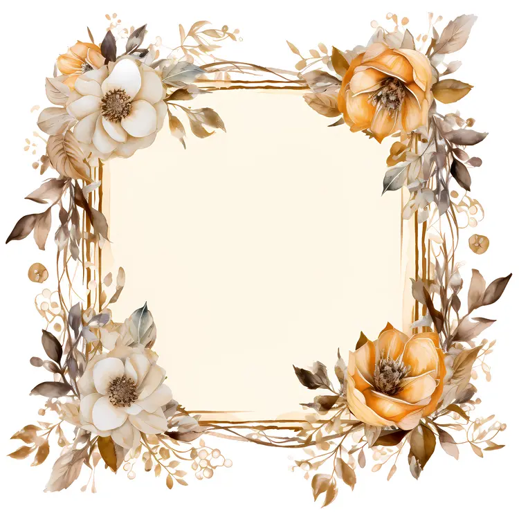 Charming Floral Frame