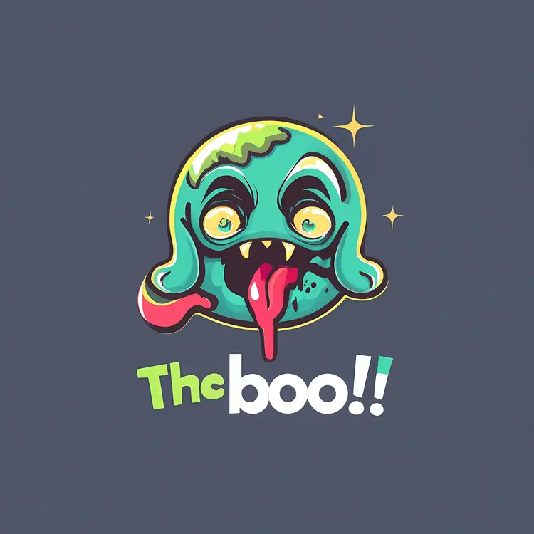 Green Monster Cartoon for Halloween