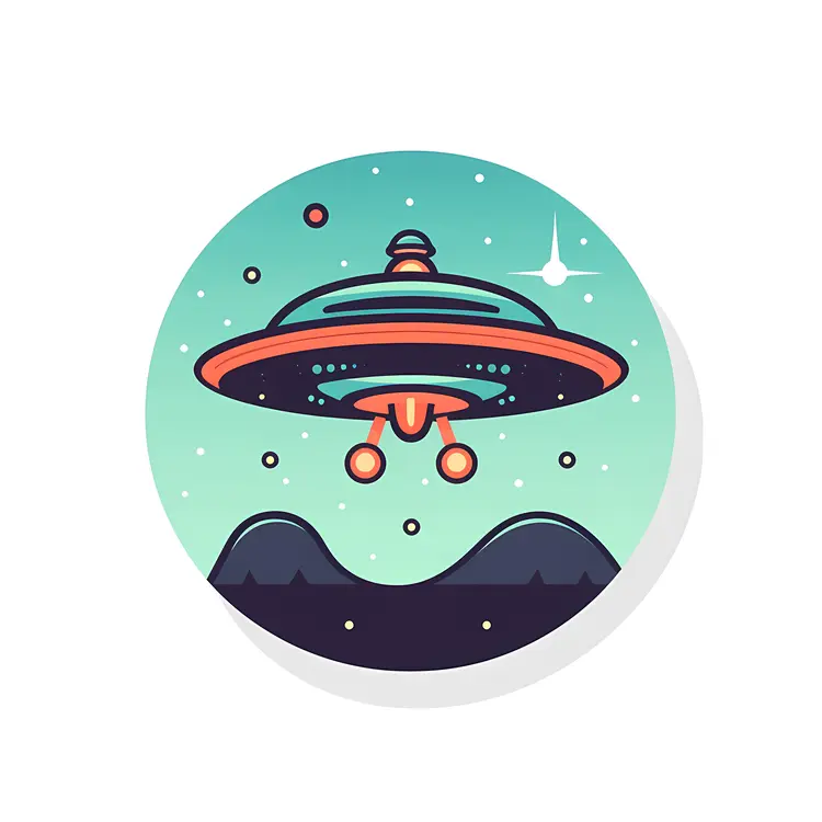 UFO in Outer Space