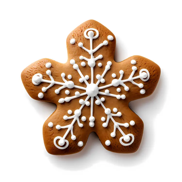 Snowflake Gingerbread Cookie