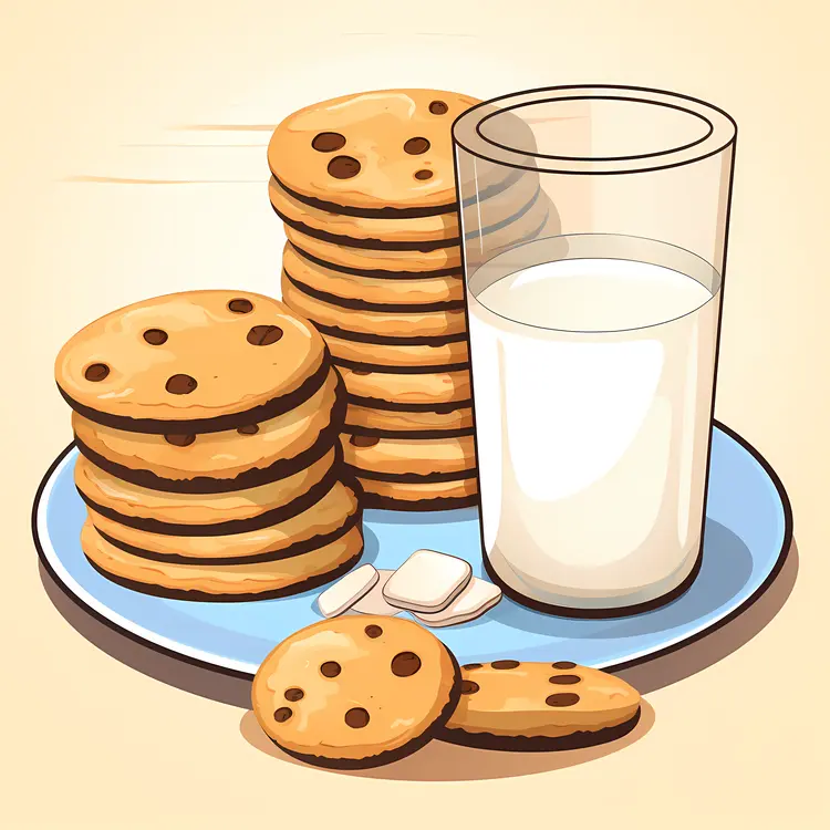 Delicious Chocolate Chip Cookies with Milk