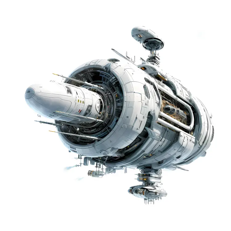 Futuristic Spaceship Design for Space Exploration
