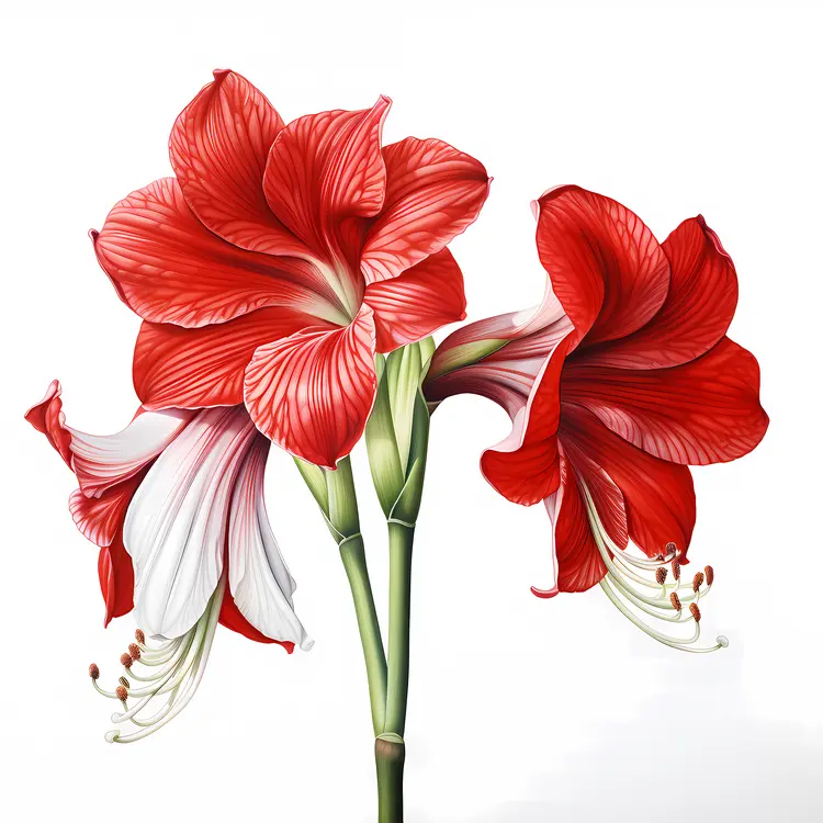 Red Flowers in a Simple Floral Arrangement