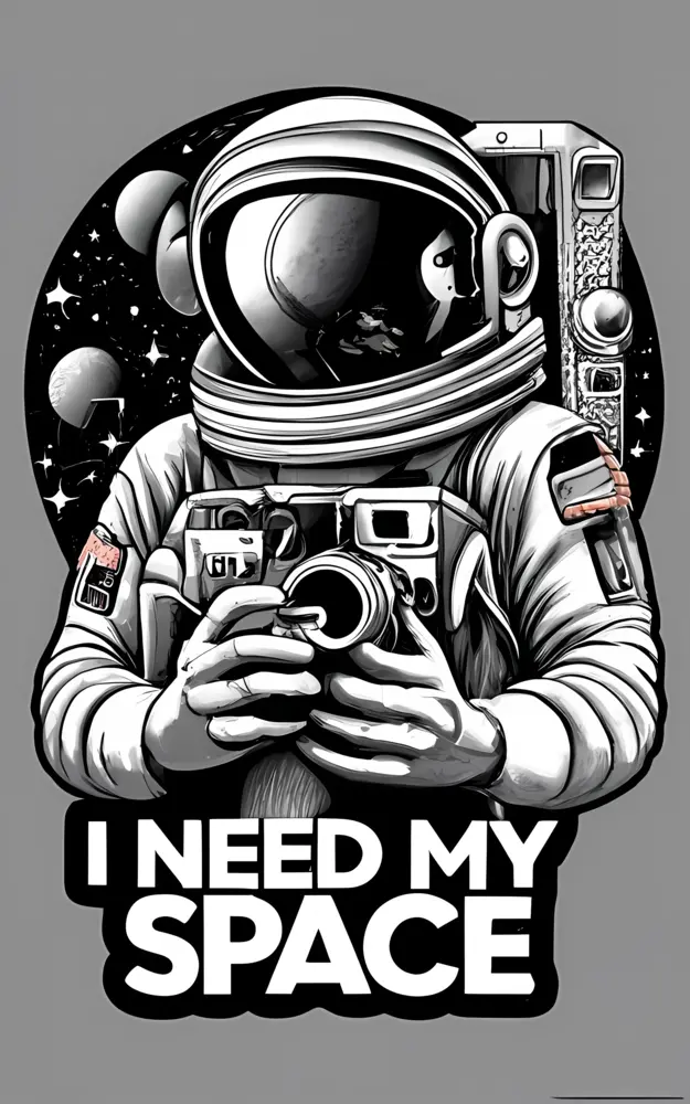 Astronaut with Camera in Space