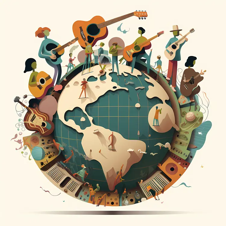 Musicians Playing Around the Globe