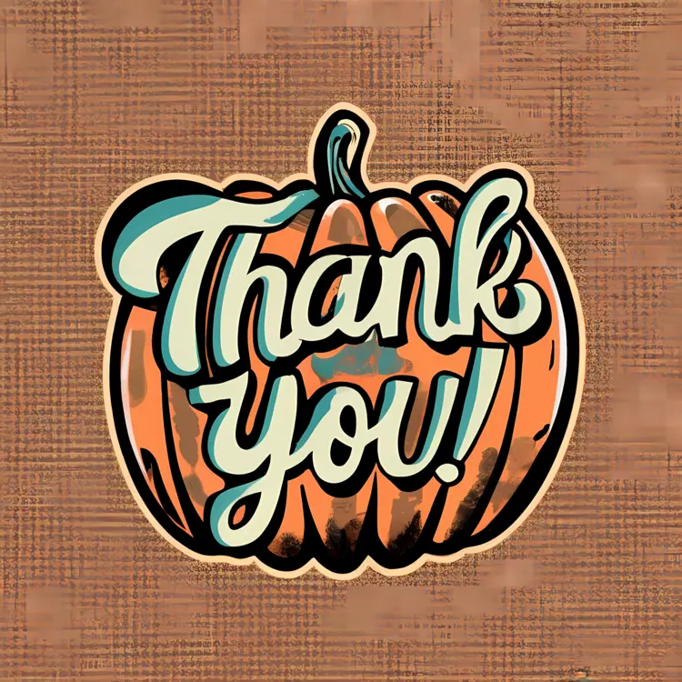 Thank You Pumpkin with Gratitude Message