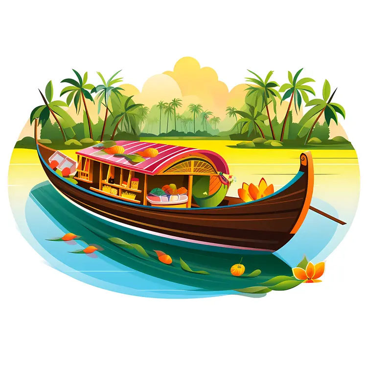 Beautiful Boat in a Tropical Paradise