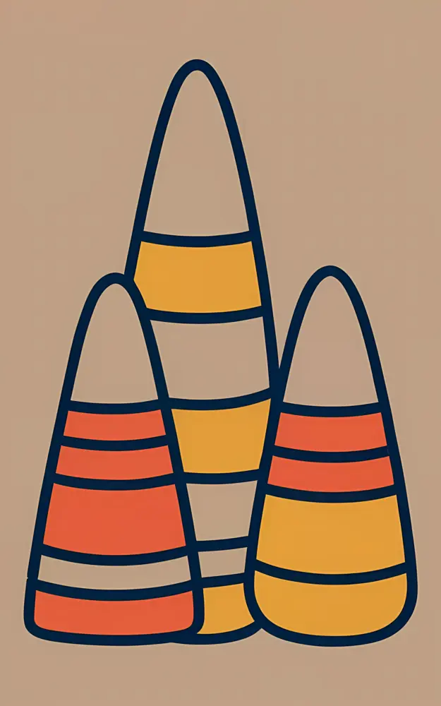 Minimalist Candy Corn