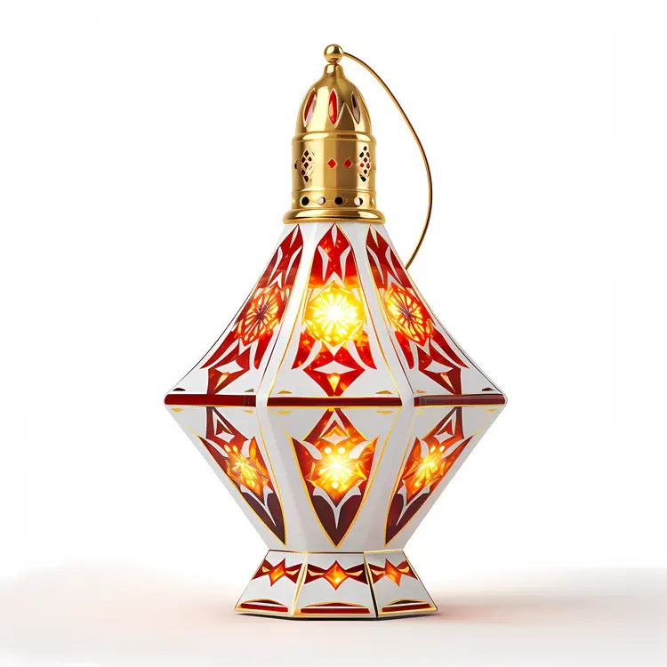 Traditional Ramadan Lantern with Intricate Design