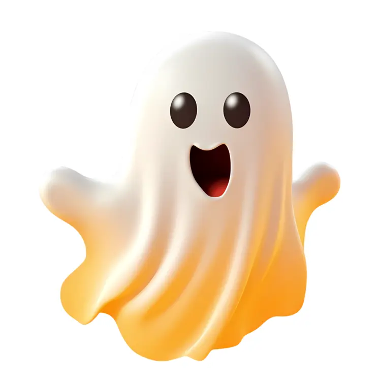 Cute Cartoon Ghost for Halloween