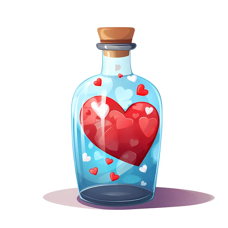 Heart in a Bottle for Valentine's Day