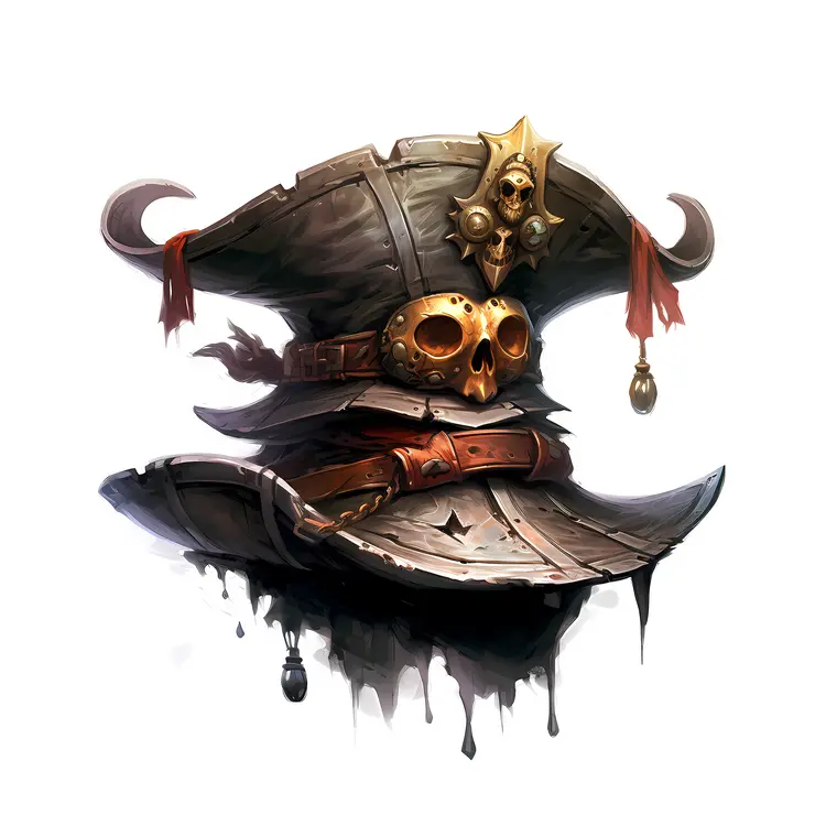Pirate Hat with Skull and Horns