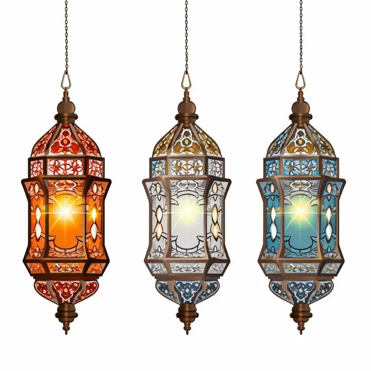 Traditional Hanging Lanterns for Ramadan