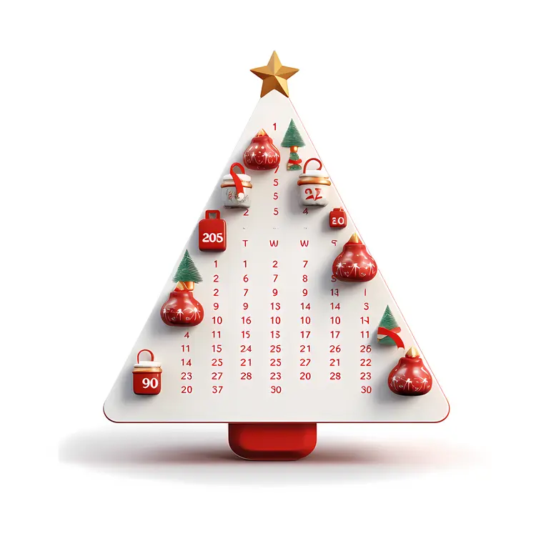 Christmas Tree Advent Calendar