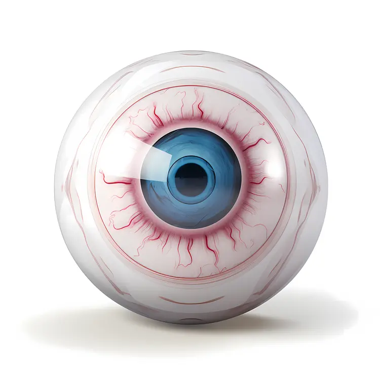 Realistic Human Eyeball Illustration