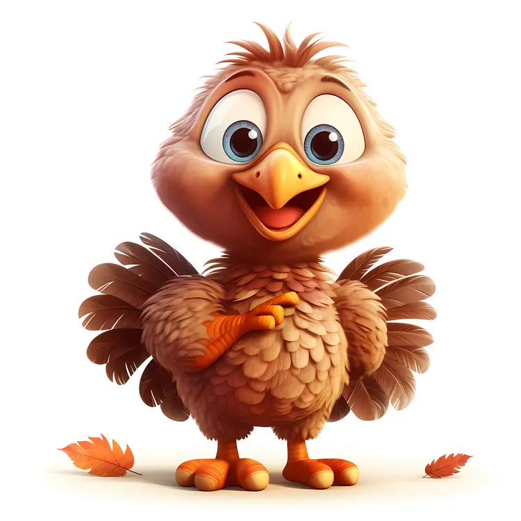 Happy Bird with Big Eyes