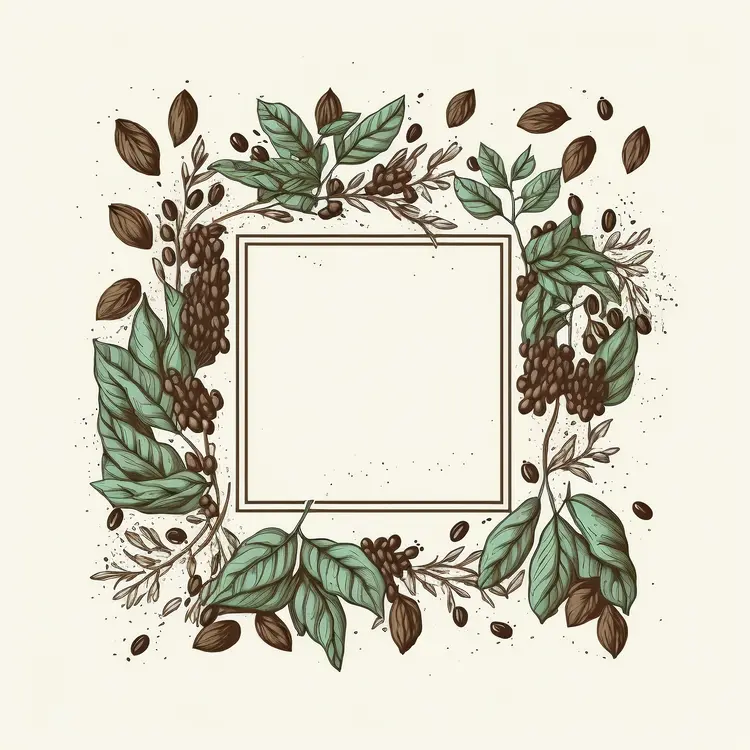 Botanical Coffee Plant Illustration