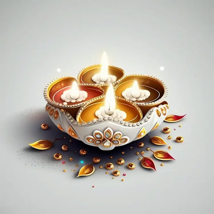 Beautiful Diya Lamp for Diwali Celebration