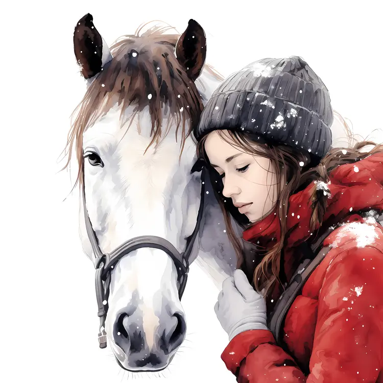 Girl with Her Horse