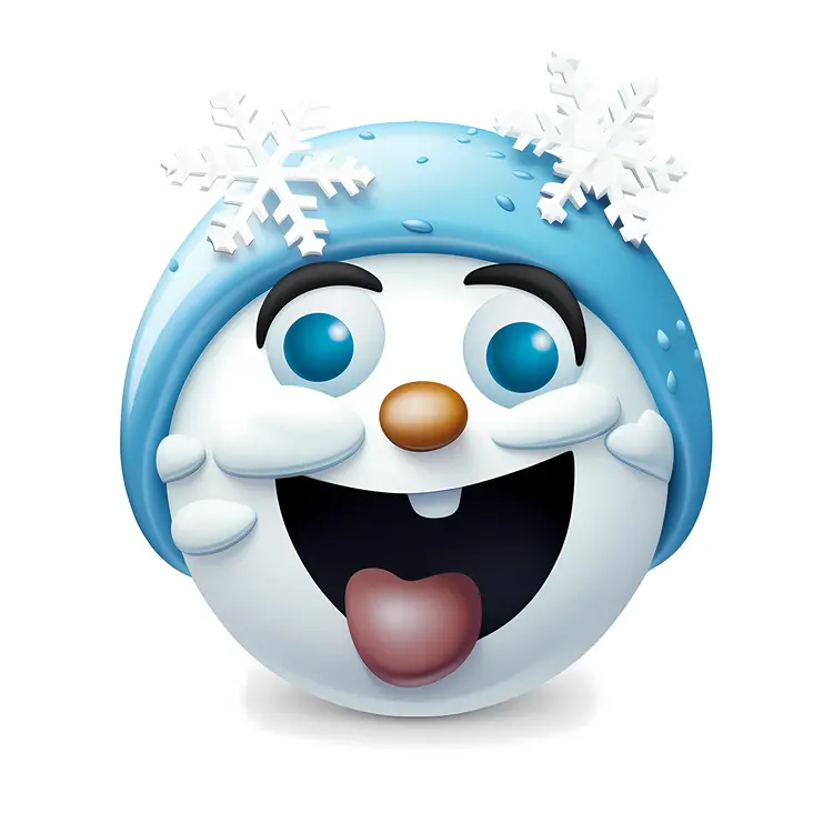 Happy Snowman Emoji