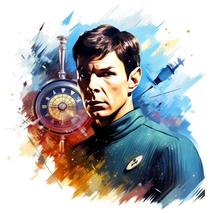 Sci-fi Portrait of a Man in Uniform