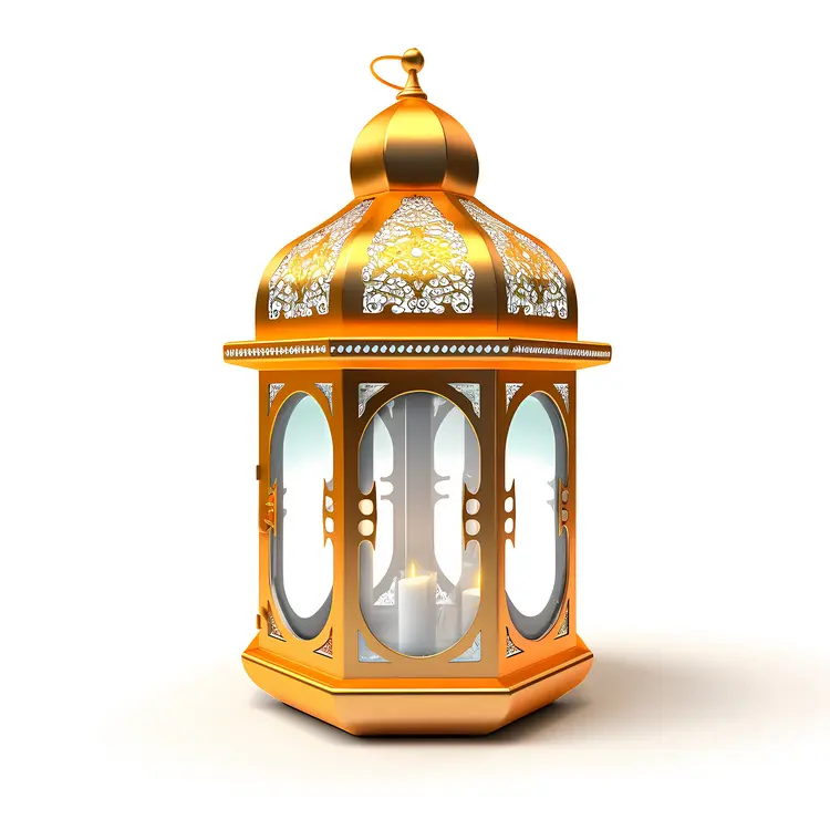 Golden Decorative Lantern