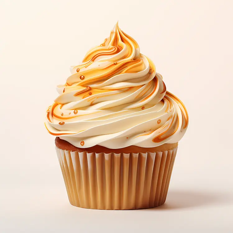 Vanilla Cupcake with Swirled Frosting