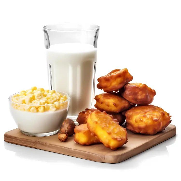 Delicious Corn Fritters with Milk and Corn Kernels