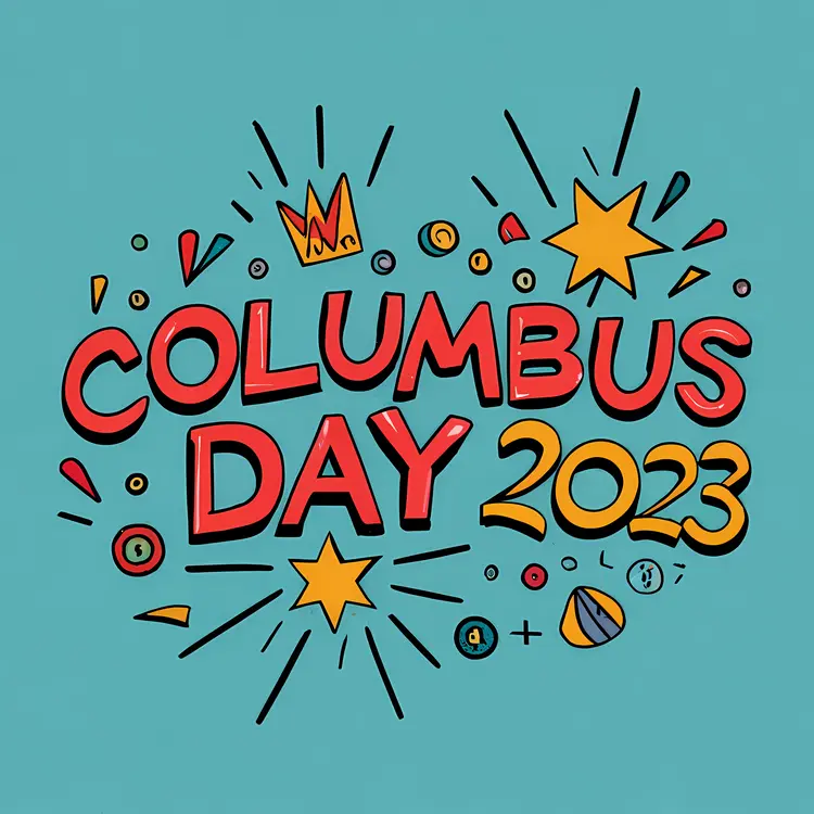 Columbus Day 2023 Star Design