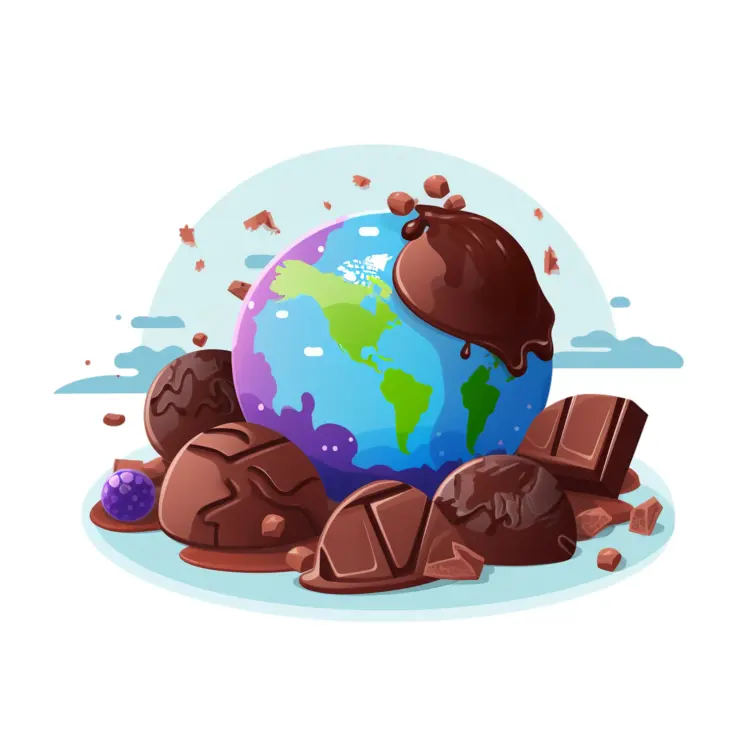 Chocolate Earth Illustration