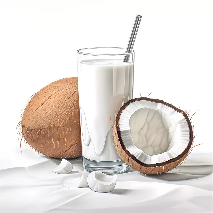 Coconut Milk in Glass