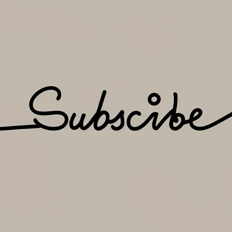 Handwritten Subscribe Text