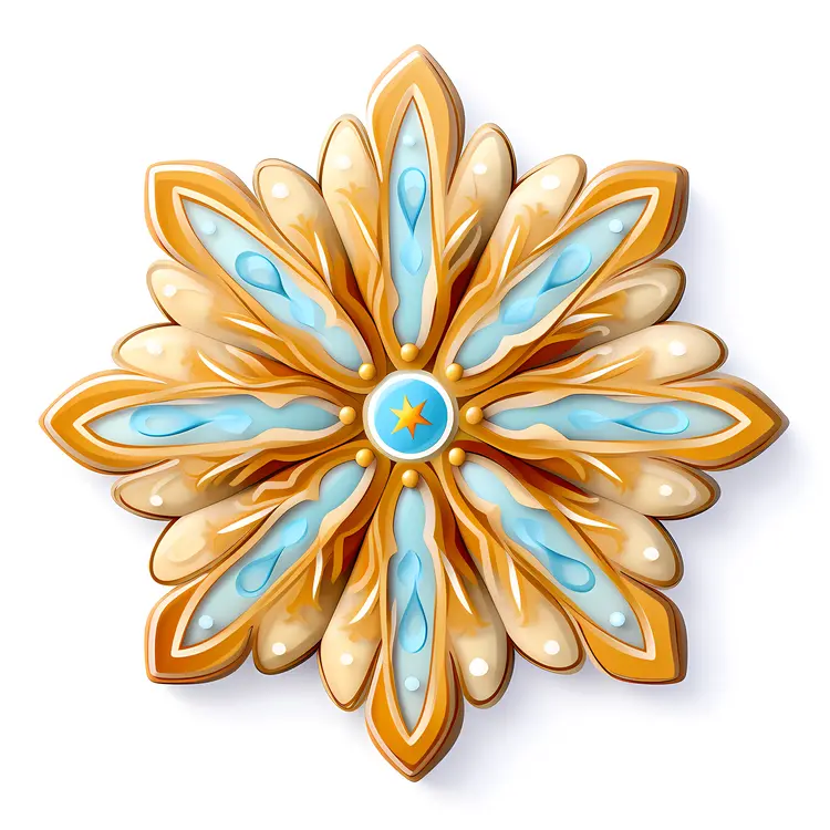 Beautiful Decorative Cookie with Star Center