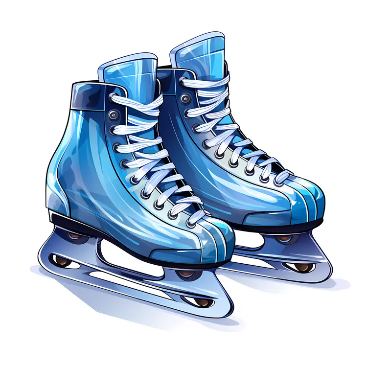 Blue Ice Skates