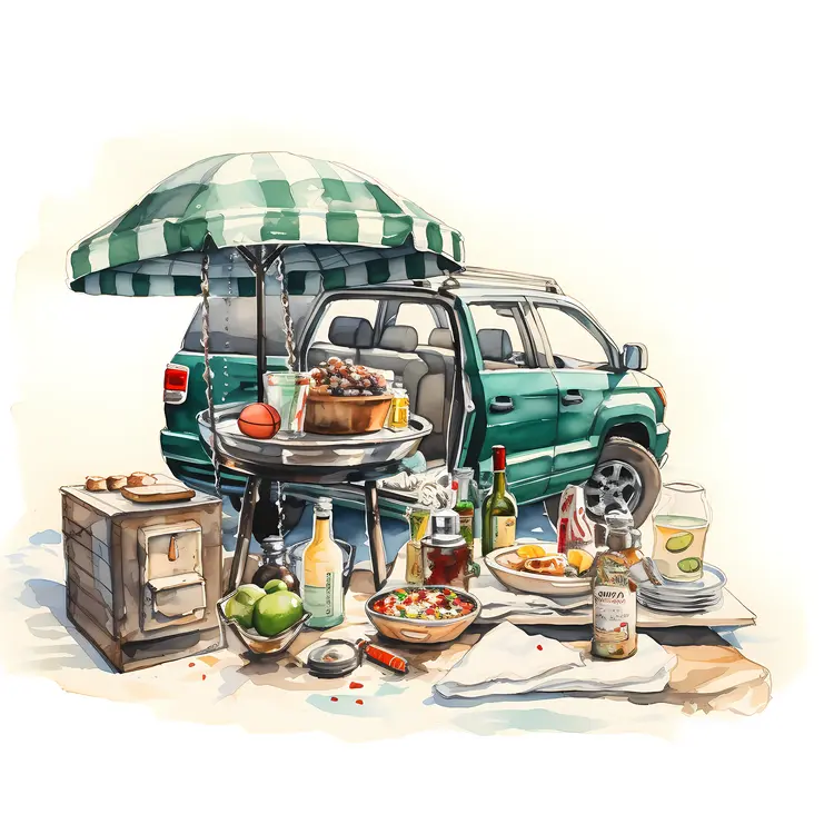 Tailgate Picnic with Friends