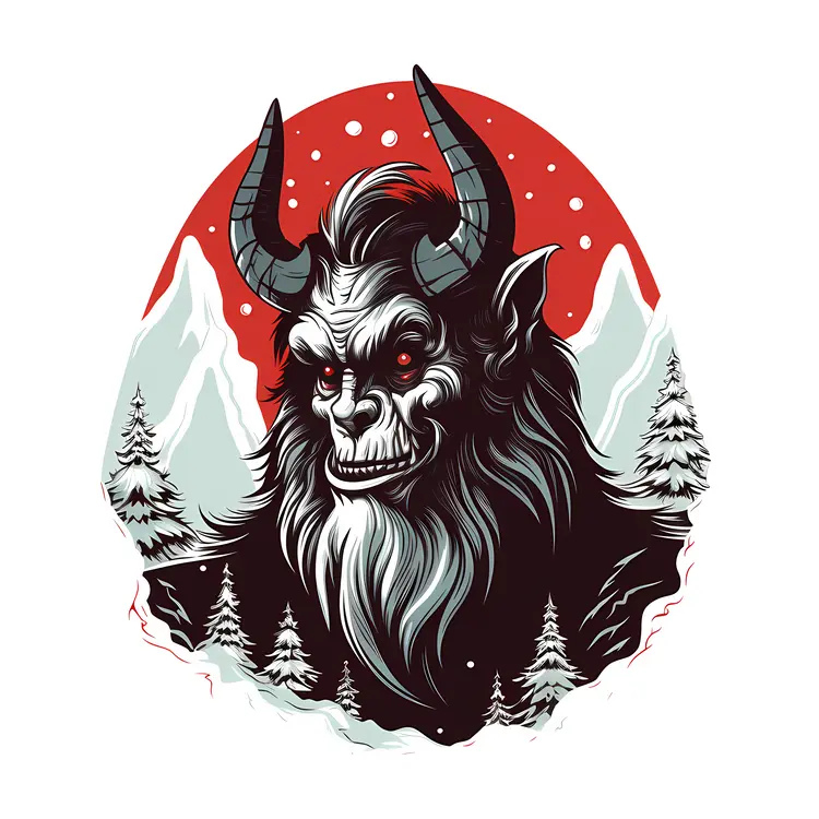 Horned Demon Head