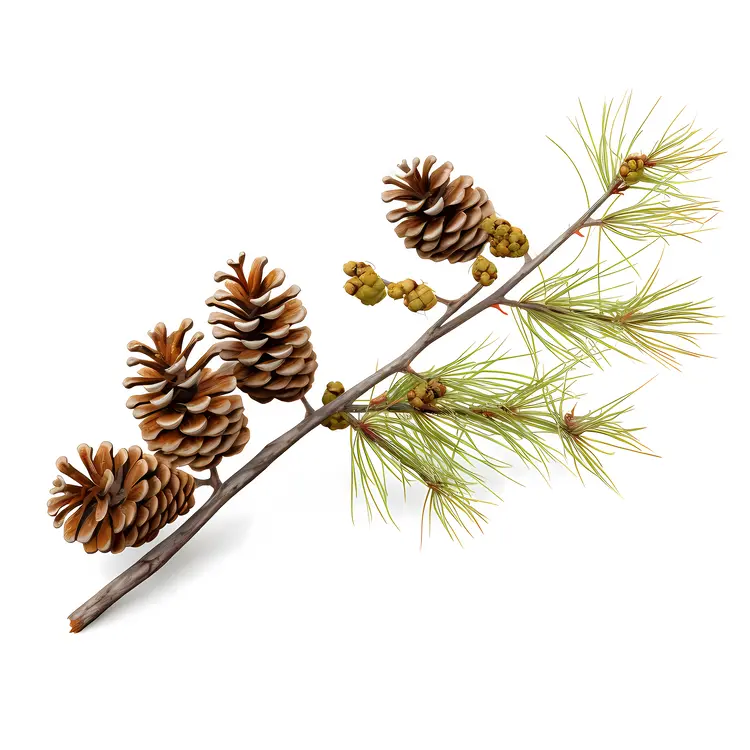 Pine Cone Branch for Christmas Decoration