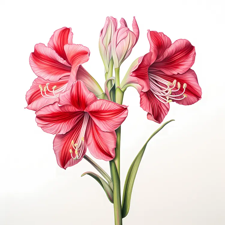 Red Lilies Close-up