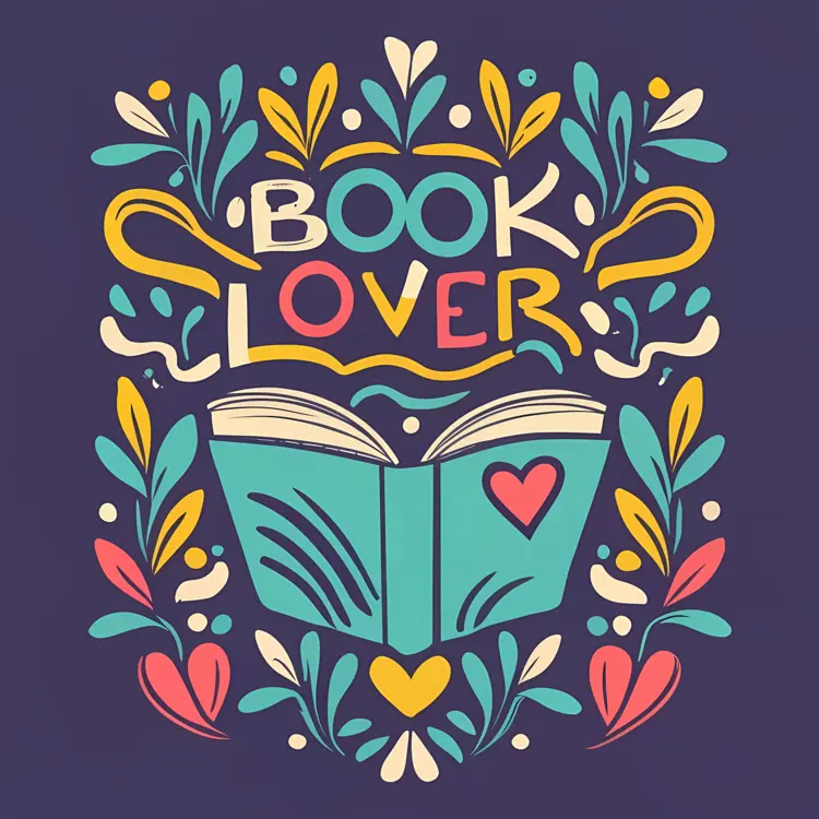 Decorative Book Lover Phrase