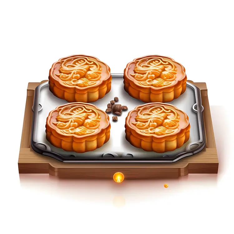 Traditional Mooncakes for Mid-Autumn Festival