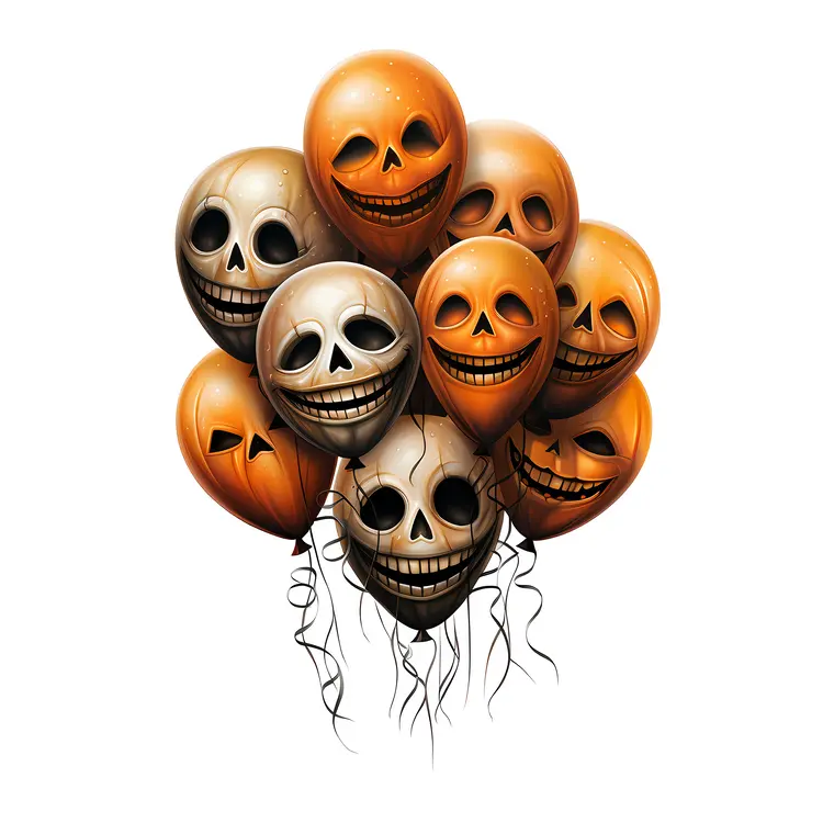 Skull Balloons for Halloween