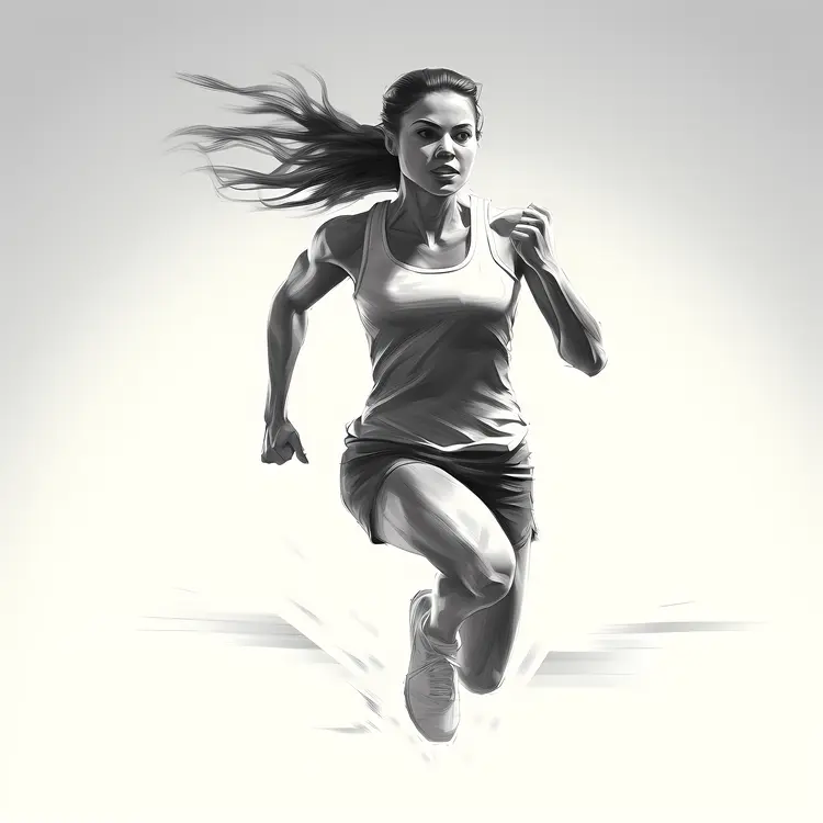 Athletic Woman Running