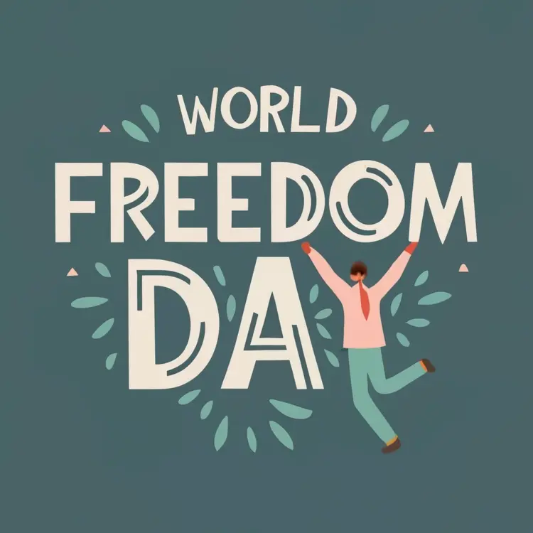 World Freedom Day Celebration Illustration