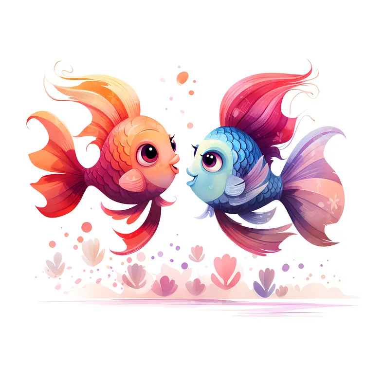 Colorful Fish in Water