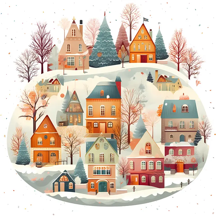 Small cute doodle house